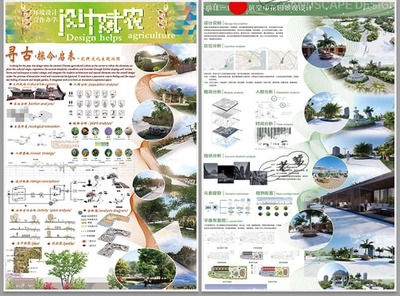 2024年景觀園林與建筑設計視覺呈現 競賽風展板、PS模板與分層素材全解析