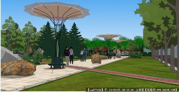 某社區(qū)公園精品景觀設計模型 建筑工程設計的生態(tài)美學實踐